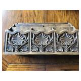 LERNER DESK ORGANIZER FAUX WOOD MID CENTURY