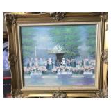 "GARDEN PARTY" PICTURE ON CANVAS BY JUANA JUNEJA