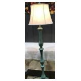 WOOD SHABBY CHIC STYLE FLOOR LAMP, 5