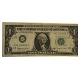 1963B BARR SIGNED DOLLAR BILL J41154928C