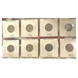 LOT OF 8 BUFFALO NICKELS