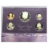 1987-S US MINT CLAD PROOF SET OGP KENNEDY HALF ETC