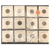 LOT 12 INDIAN HEAD CENTS 22 '91 1902 '03 '06 '07 +