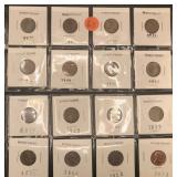 LOT OF 16 WHEAT CENTS '19 '25 '46 '27 '35 '36 '53