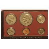 1975-S US MINT CLAD PROOF SET OGP KENNEDY IKE ETC