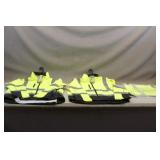 (2) Hi-Vis 2XL Shell Jacket & (1) 3XL Hi-Vis Sweat