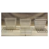 (17) Clear Poly Food Pans