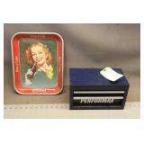 Mini 2-Door Tool Chest & Vintage Coca-Cola Tray