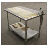 Stainless Steel Prep Table w/ Can Opener