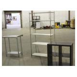 Prep Table & (2) Storage Shelves