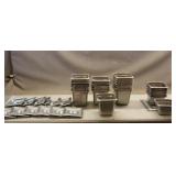 (27) Stainless Steel Food Pans & (10) Lids