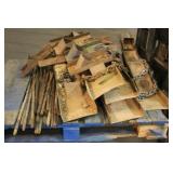 Pallet of Foundation Wall Braces & Metal Stakes