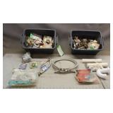 (2) Totes w/ Assorted Plumbing Supplies