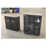 Parts Organizer & 2-Door Cabinet