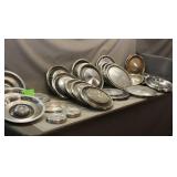 Tote of Assorted Vintage Hub Caps