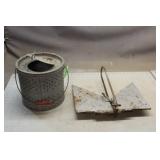 Vintage Minnow Bucket & Boat Anchor
