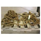 (2) Vintage Braided Ropes (Unknown Lengths)
