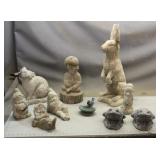 Assorted Garden Statues & Decor