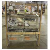 6-Bay Rabbit Hutch w/ Supplies