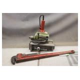 Milwaukee HD Drill w/ Tru Drill Model II & Pipe Wr
