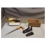 (2) Wood Planes & Keyhole Saw