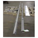 Slotted Metal Wall Standard, Roll of 2' Metal &