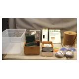 Bin of Assorted Abrasives