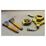 (2) Staplers & (2) 100ft Measuring Tape