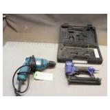 Campbell Hausfeld Braid Nailer & Makita 3/8' Drill
