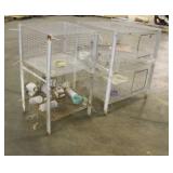 (2) Rabbit Hutches w/ Supplies