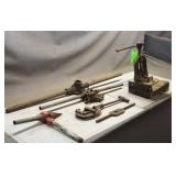 (2) Pipe Die Threaders, Tap Wrench, Pipe Reamer, P