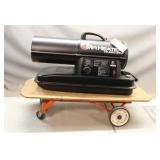 Mr Heater 75,000BTU Heater & Homemade Cart