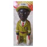 Cast Iron Man w/Luggage Bank 6'