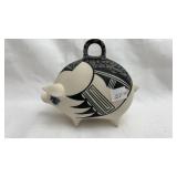 1986 Hopi Bird Hand Painted Native Piggy Bank