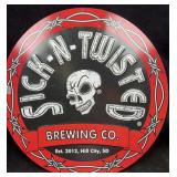 Sick-N-Twisted 18" Round Metal Sign