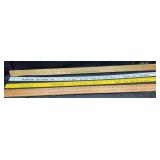 (4) Yard Sticks; John Deere & SD Advertising
