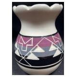 Signed 5" Sioux Native American Pottery Vase