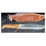 15" Bowie Knife in Sheath, Pakistan