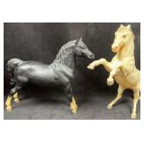 Breyer Black Morgan Stallion & Rearing Lipizzan