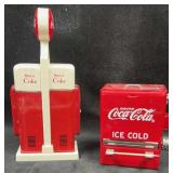 Coca-Cola Salt & Pepper Gas Pump Set & Cooler
