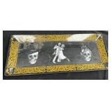 Skeleton Bride & Groom Tray, 19" x 8"