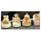 (4) Bear, Mouse, Etc. Music Boxes