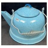 Blue Graniteware Kettle