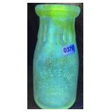 Purpled Glass Cheyenne Creamery 1/2pt Bottle
