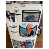 Hanging Double Sided Craft Rack w/Supplies