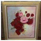 Original Art Roses by Elna, 21" x 25"