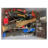 Tub of Hand Tools; Hammers, Screwdrivers & More