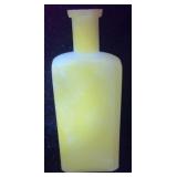 (2) Milk Glass Cheese Jars & Bottle, UV Reactive