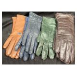 (4)pr Ladies Leather Gloves