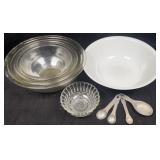 PYREX Clear Glass Nesting Bowls, Corelle Bowl,